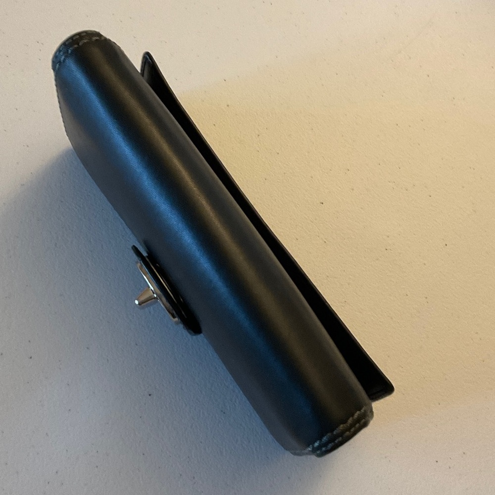 COACH Vintage Black Leather Turnlock Wallet - Picture 3 of 14
